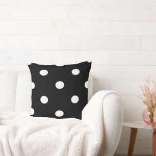 Cojín Decorativo Diseño Retro de Lunares – Estética Vintage