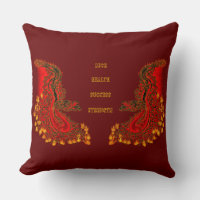 Diseño rojo y dorado de China Dragon