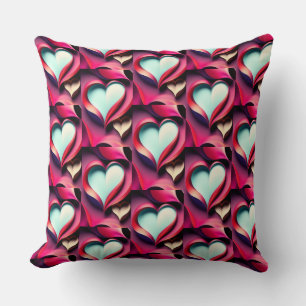 Cojín Decorativo Diseño romántico de corazón de amor Pillows