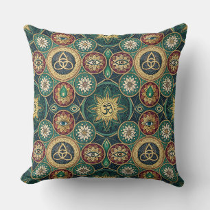 Cojín Decorativo Diseño Sagrado Místico - Patrón de Mandala Espirit