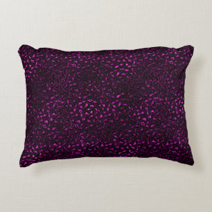 Cojín Decorativo Diseño serie Leopardo morado y dorado 5