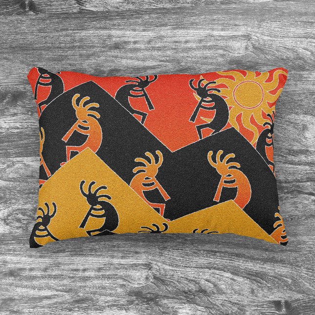 Cojín Decorativo Diseño Suroeste Tribal Cactus Sunset Kokopelli (Subido por el creador)