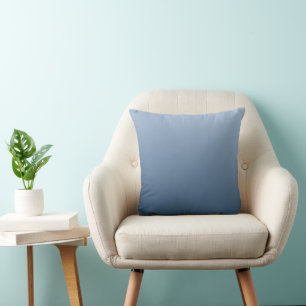 Cojín Decorativo Diseño sutil de azul ahumado de claro a oscuro