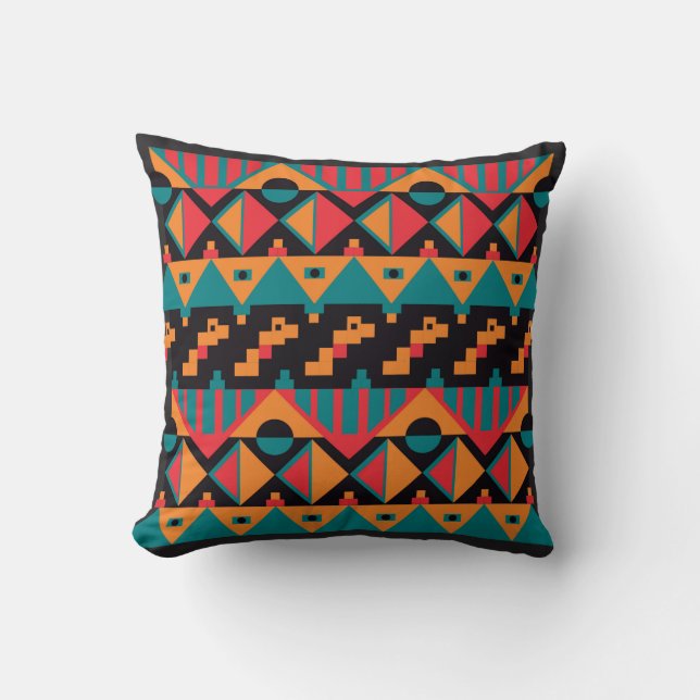 Cojín Decorativo Diseño tribal (Anverso)