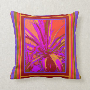 Cojín Decorativo Diseño tropical del desierto del agavo por Sharle