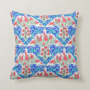 Cojín Decorativo Diseño turco floral de la teja