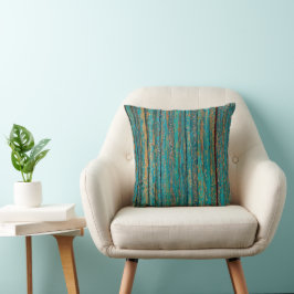 Cojín Decorativo Diseño Verde azulado contemporáneo