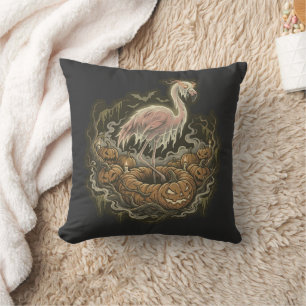 Cojín Decorativo Diseño Vintage de Flamenco Espeluznante de Hallowe