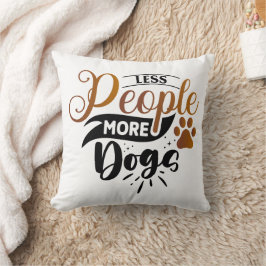 Cojín Decorativo Diseños de citas de perros divertidos y personaliz