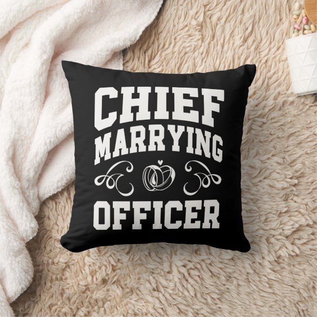 Cojín Decorativo Diseños de Oficial de Bodas - Oficial de Matrimoni (Manta)