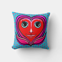Cojín Decorativo Diseños del corazón feliz