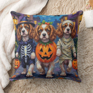 Cojín Decorativo Disfraces de Halloween del Cavalier King Charles S