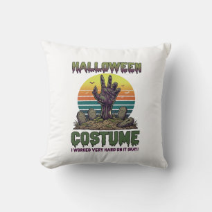 Cojín Decorativo Disfraces de Halloween Mano de Zombi Lápidas del C