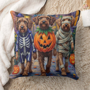 Cojín Decorativo Disfraces de Halloween para Griffon de pelo duro