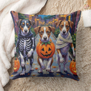 Cojín Decorativo Disfraces de Jack Russell para pedir dulces en Hal