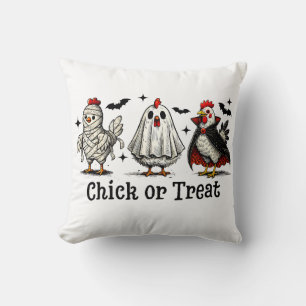 Cojín Decorativo Disfraces de pollo de Halloween Divertido diseño �