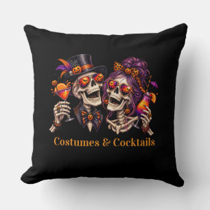 Cojín Decorativo Disfraces y Cócteles Fiesta de Adultos Halloween