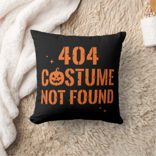 Cojín Decorativo Disfraz 404 No Encontrado Halloween