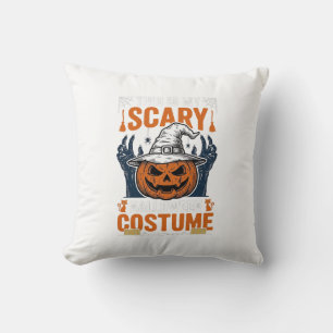 Cojín Decorativo Disfraz de Halloween Disfraz de Bruja de Calabaza