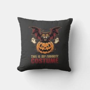 Cojín Decorativo Disfraz de Halloween Monstruo Calabaza Gótico Vect