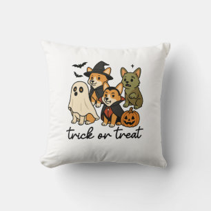 Cojín Decorativo disfraz de Halloween para corgi
