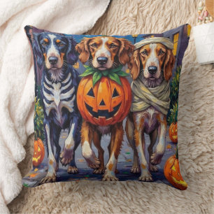 Cojín Decorativo Disfraz de Halloween para English Setter haciendo