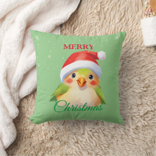 Cojín Decorativo Disfraz de Navidad de Santa de animal ave de safar