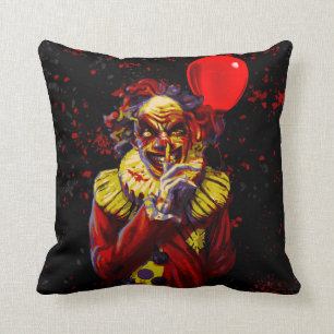 Cojín Decorativo Disfraz de payaso aterrador para fiesta de Hallowe