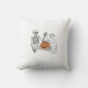 Cojín Decorativo Disfraz divertido de Halloween para gato amante de