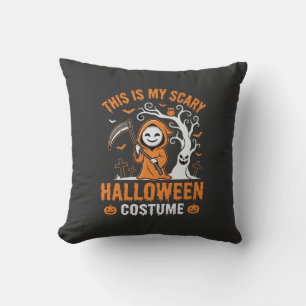 Cojín Decorativo Disfraz divertido de la Parca para Halloween Cemen