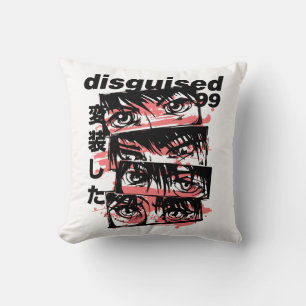 Cojín Decorativo Disfrazado 99: Colección de Ojos de Anime