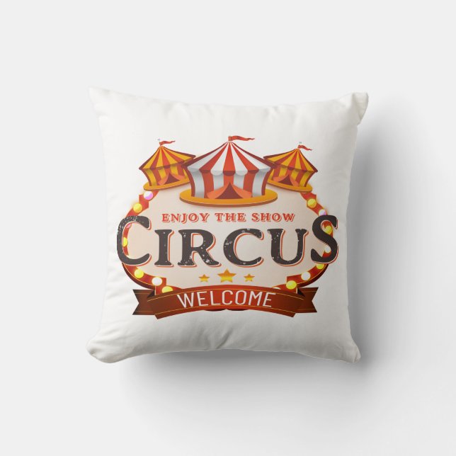 Cojín Decorativo Disfruta del regalo del circo (Anverso)