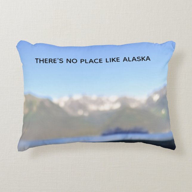 Cojín Decorativo Disfrute de las montañas con nuestra Alaska Alaska (Anverso)