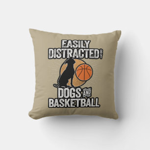 Cojín Decorativo Distrado fácilmente por perros y baloncesto