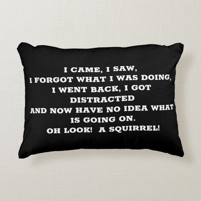 Cojín decorativo "DISTRAÍDO" (Anverso)