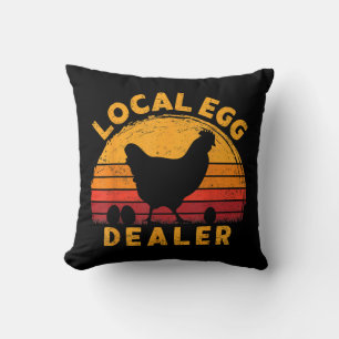 Cojín Decorativo Distribuidor de huevos de pollo de granja local vi