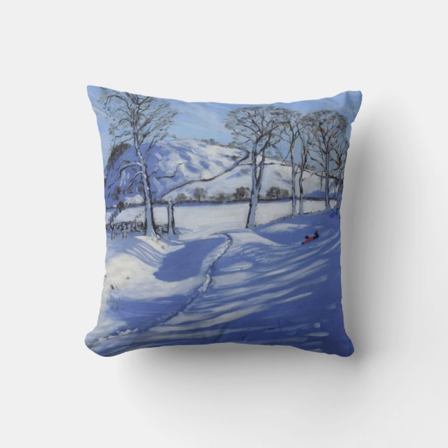 Cojín Decorativo Distrito máximo 2012 de Sledging Derbyshire (Anverso)