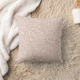Cojín Decorativo Ditsy Dots Pattern - White on Soft Terracotta