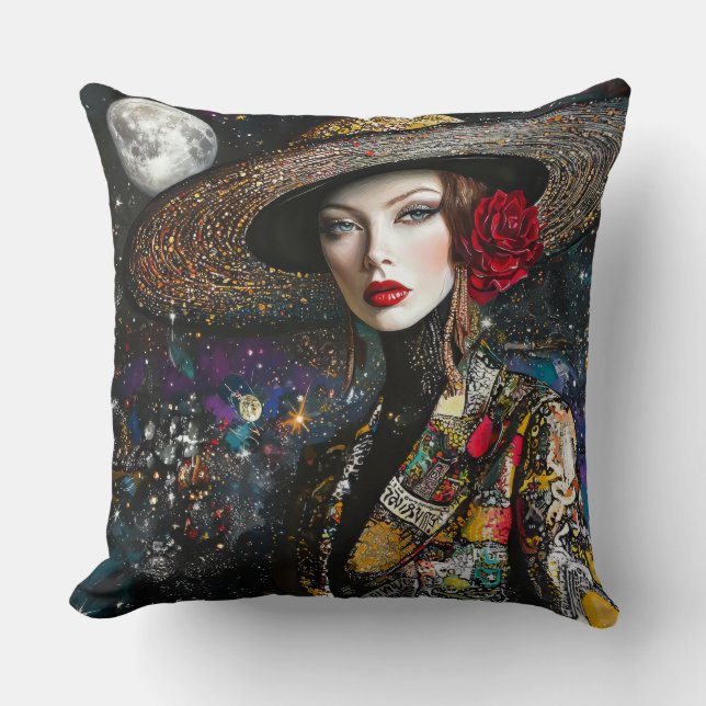 Cojín Decorativo Diva celeste (Anverso)