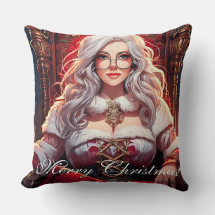 Cojín Decorativo Diva del Trono: La hermana más caliente de Santa