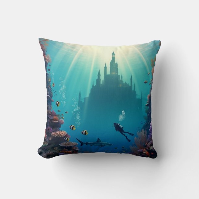 Cojín Decorativo Dive a secret reef (Anverso)