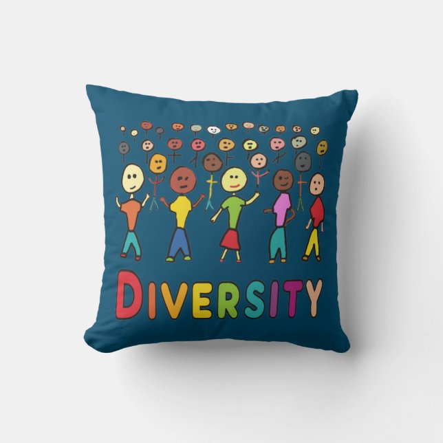 Cojín Decorativo Diversidad (Anverso)