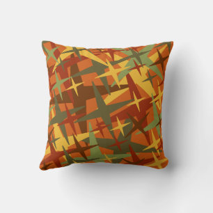 Cojín Decorativo Diversión de color otoño con estrellas