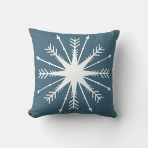 Cojín Decorativo Diversión de invierno Copo de nieve