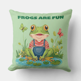 Cojín Decorativo diversión de ranas