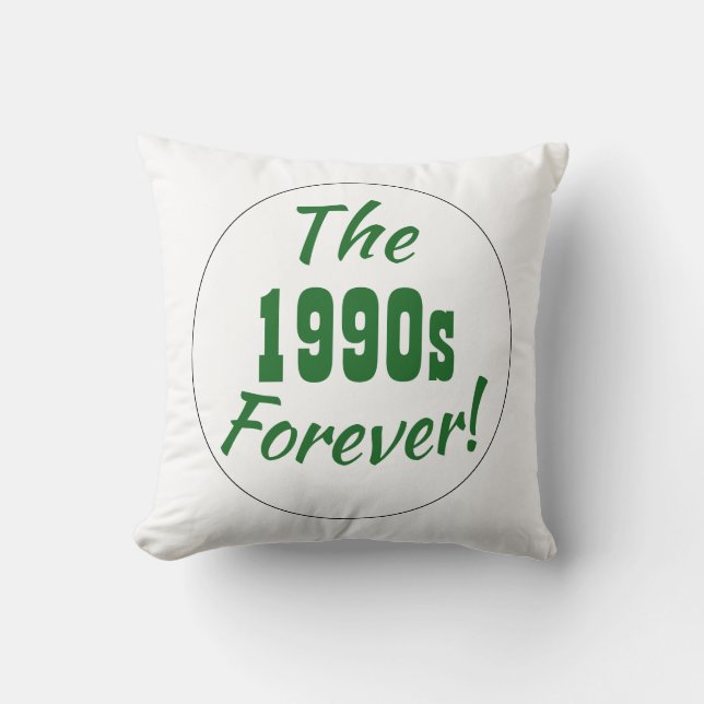 Cojín Decorativo Diversión Retro Década de 1990 90s (Anverso)