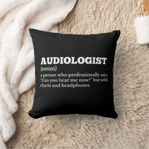 Cojín Decorativo Divertida definición de audiólogo