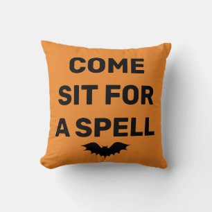 Cojín Decorativo Divertida Feliz Bate de Halloween "VAMOS A SENTART