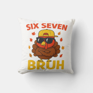 Cojín Decorativo Divertido 67 Bruh Pavo para Hombres Chicos Adolesc