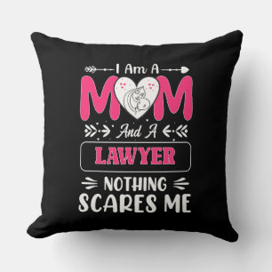 Cojín Decorativo Divertido abogado, mamá, abogado, gracioso